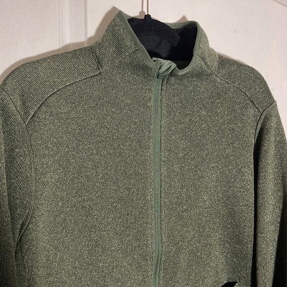 Figs On Shift Sweater knit Jacket zip up Size Small Green Sold out color - Picture 4 of 12